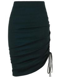 P.A.R.O.S.H. - P.A.R.O..H. ,Rokken ,Groen ,Wol Pencil Rok - Lyst