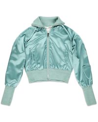 Philippe Model - Hoodies & Sweatvesten ,Groen ,Satijn Jas - Lyst