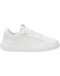 Peuterey - Schoenen ,Wit ,Suède Witte Leren Veterschoenen - Lyst