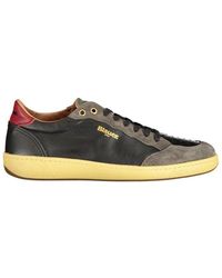 Blauer - Schwarzer polyester sneaker - Lyst