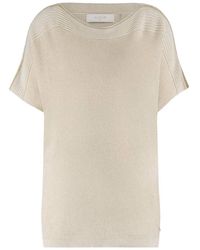 Nukus - Merla Top Korte Mouw Lurex - Lyst