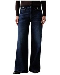 Joop! - Jeans ,Blauw ,Katoen Wide Jeans - Lyst