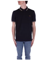 Fred Perry - Polo shirts,blaue t-shirts und polos - Lyst