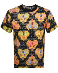Versace - Schwarzes heart couture t-shirt - Lyst