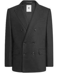 PT Torino - Kaschmir nero doppelreihiger blazer - Lyst
