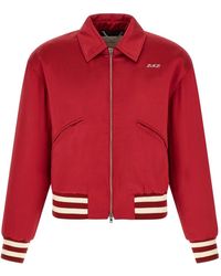 Second/Layer - Jassen ,Rood ,Satijn Aces Satin Club Bomberjack - Lyst