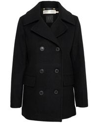 Inwear - Jassen ,Zwart ,Wol Klassieke Sailor Coat Jas Zwart - Lyst