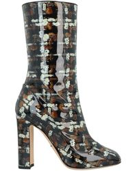 Dolce & Gabbana - Bunte Tweed-Lederschuhe Mit Hohem Absatz - Lyst