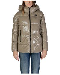 Blauer - Turtleneck Hooded Jacket Mit Reißverschluss - Lyst