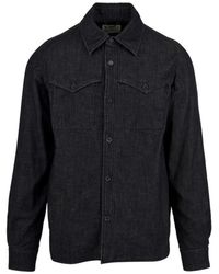 Aspesi - Jassen ,Blauw ,Denim Denim Herenshirt Ce 51 G857 - Lyst