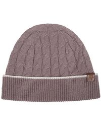 Eleventy - Accessoires ,Bruin ,Kasjmier Cappello Treccia Tipping - Lyst