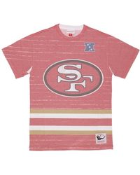 Mitchell & Ness - Tops ,Veelkleurig ,Katoen Nfl Jumbotron 3.0 Sublimated Tee - Lyst