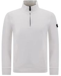 Peuterey - Weißer Half Zip Sweater - Lyst