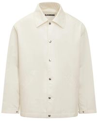 Jil Sander - Back Logo Coach Jacket - Lyst