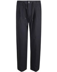Herno - Lichte Comfort Stretch Geweven Broek - Lyst