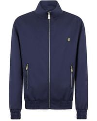 Billionaire - Jassen ,Blauw ,Wol Wool Tracksuit Jacket - Lyst