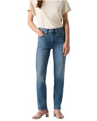 Levi's - 724 High Rise Slim Rechte Jeans - Lyst