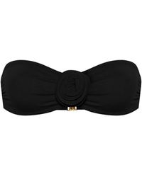 LaRevêche - Badmode ,Zwart ,Bloemen Bikini Top Voor De Zomer - Lyst
