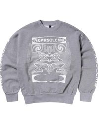 No Problemo - Hoodies & Sweatvesten ,Grijs ,Katoen Brainiac Sweatshirt - Lyst