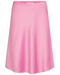 Juvia - Rokken ,Roze ,Satijn Satijnen Rok - Lyst
