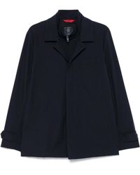 Fay - Jassen ,Blauw ,Marineblauwe Jas Met Knopen - Lyst