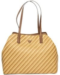 Guess - Vikky Raffia Maxi Shopper - Lyst