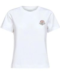 Moncler - Logo Cotton T-Shirt - Lyst