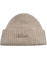MC2 Saint Barth - Wollen Muts Klassiek Geribbeld Model - Lyst