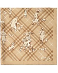 Burberry - Silk Scarves - Lyst