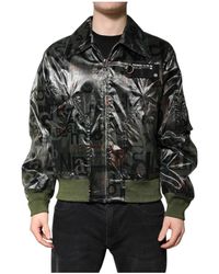 Dolce & Gabbana - Letterprint Bomberjack - Lyst