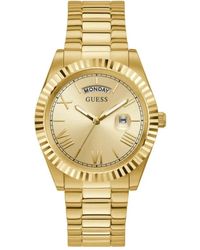 Guess - Orologio da uomo connoisseur in acciaio inossidabile oro - Lyst