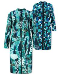 Lizzy & Coco Biba Reversible Cardigan Dress - Blauw