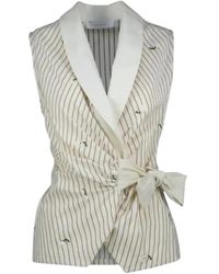 Amélie & Amélie - Sleeveless Tops - Lyst