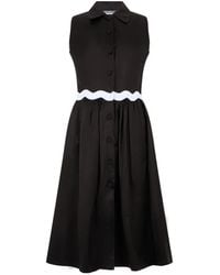 Moschino - Elegante Mouwloze Wijdvallende Jurk - Lyst