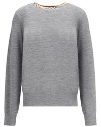 Burberry - Round-Neck Knitwear - Lyst