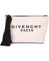 Givenchy - Tassen ,Canvas Pouch Met Contrast - Lyst