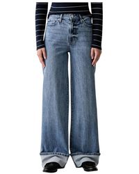 DKNY - Wide Jeans - Lyst
