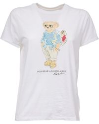 Polo Ralph Lauren Camiseta con estampado Polo Bear - Blanco