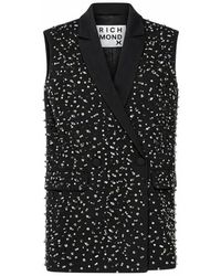 RICHMOND - Taillierte Weste Mit Allover-Applikationen - Lyst