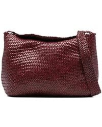 Dragon Diffusion - Rote Geflochtene Leder Schultertasche - Lyst