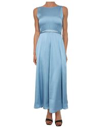 Marella - Kleedjes ,Blauw ,Polyester Abito Azzurro - Lyst