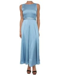 Marella - Kleedjes ,Blauw ,Polyester Abito Azzurro - Lyst
