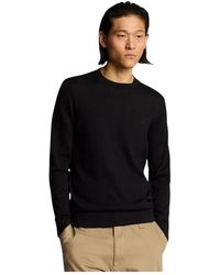 Lyle & Scott - Tonal Superfine Crew Neck Jumper - Lyst