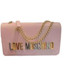 Love Moschino - Graue pu-schultertasche - Lyst