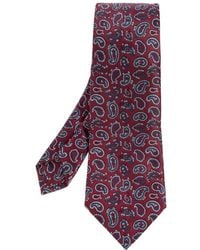 Etro - Zijden Jacquard Stropdas Met Micro Paisley Motief - Lyst