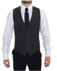 Dolce & Gabbana - Nadelstreep Gilet Klassieke Pasvorm - Lyst