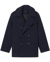 A.P.C. - Double-Breasted Coats - Lyst