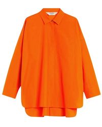 Max Mara - Klassische Popelinebluse Mit Knopfverschluss - Lyst