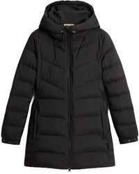 Woolrich - Jassen ,Zwart ,Leer Shirley Jacket - Lyst