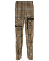 Burberry - Geborduurde Cargobroek Van Viscosemix - Lyst
